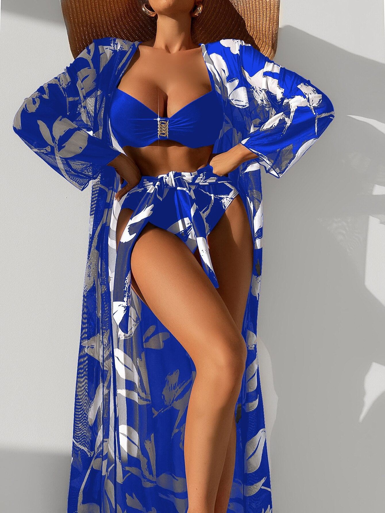 Beachwear Kit - Bikini + Cover-up - 4 Colors