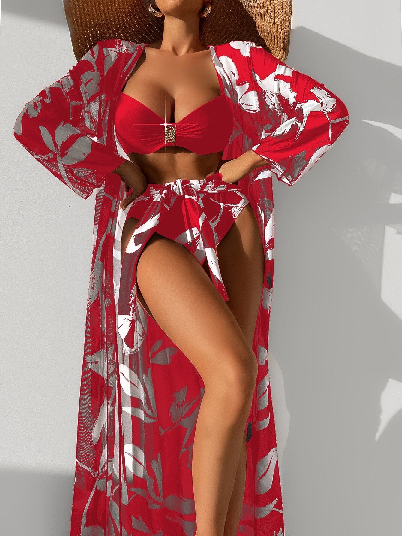 Beachwear Kit - Bikini + Cover-up - 4 Colors